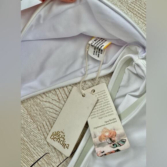 Agua Bendita Maxi Dress Sexy Stretchy Bridal Honeymoon Engagement Asymmetrical L - Picture 6 of 16